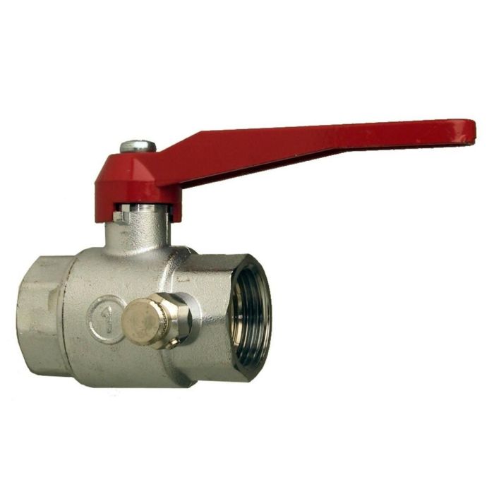 Kugelhähne, Messing, Innengewinde, mit Entleerung 2x IG